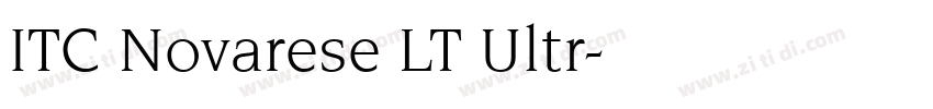 ITC Novarese LT Ultr字体转换